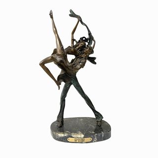 Bronze Sculpture "Dancers" by ICART on Marble Base
