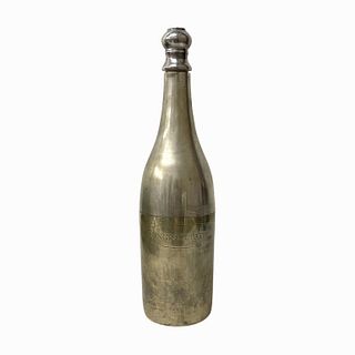 Vintage Silver Plate Champagne Chiller Bottle