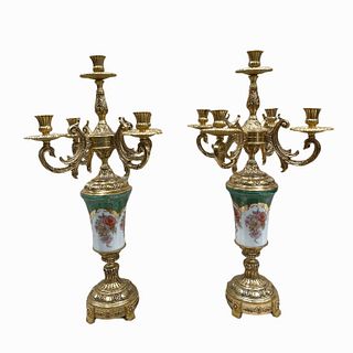 Vintage French Style Candelabras