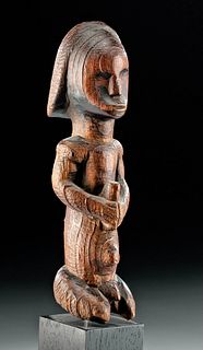 Early 20th C. African Fang Wood Byeri Relquary Figure