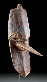 Early 20th C. Papua New Guinea Wood Mosquito Mask