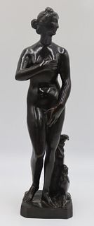 Antique Bronze Figure of Venus de Medici.