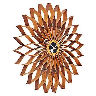 GEORGE NELSON & ASSOCIATES Sunflower wall clock
