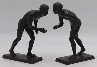 Pair of 19th C Grand Tour Models of Athletes.