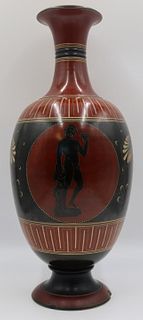 Large Grecian Style Terracotta Vase.