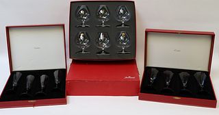 Cartier & Baccarat Boxed Glass Stemware
