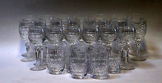 A Lot Waterford "Castletown" Cut Glasses.
