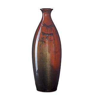 K. SHIRAYAMADANI; ROOKWOOD Tiger Eye vase