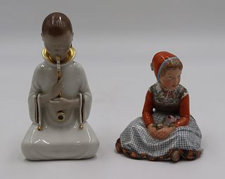2 Royal Copenhagen Porcelain Figures # 2342 &12420