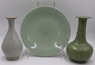 (3) Chinese Celadon Items.