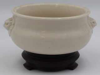 Signed Chinese Blanc de Chine Censer.