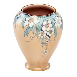 LENORE ASBURY; ROOKWOOD Vellum vase with flowers