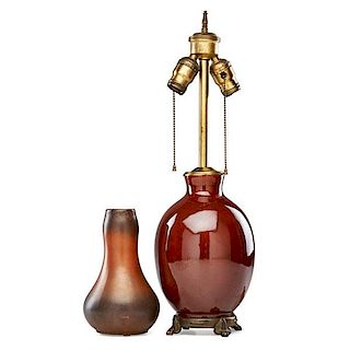 ROSEVILLE Pauleo lamp base and vase