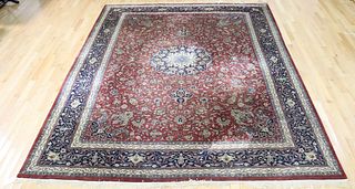 Large Vintage And Finely Hand Woven Carpet.