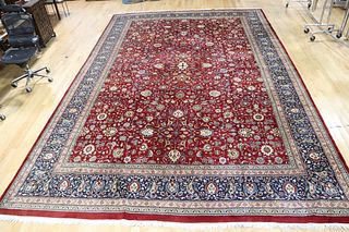 Vintage, Large And Finely Hand Woven Carpet