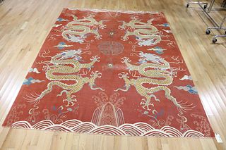 Vintage & Finely Hand Woven Roomsize Dragon