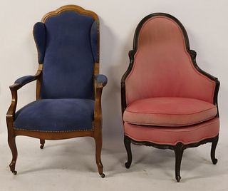 Antique Louis XV Style Chair Together With An
