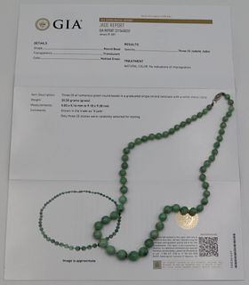 JEWELRY. GIA Natural Untreated Jade, no 2215430231