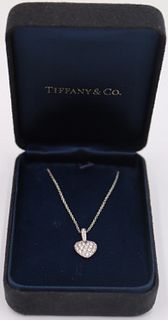 JEWELRY. Tiffany & Co Platinum & Diamond Necklace.