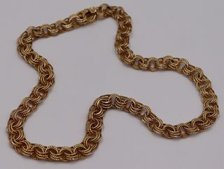 JEWELRY. 14kt Gold Link Necklace.