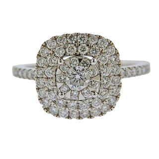 Memoire Gold 1.15ctw Diamond Engagement Ring