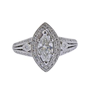 14K Gold 1.48ctw Diamond Engagement Ring