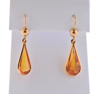 14k Gold Drop Earrings 