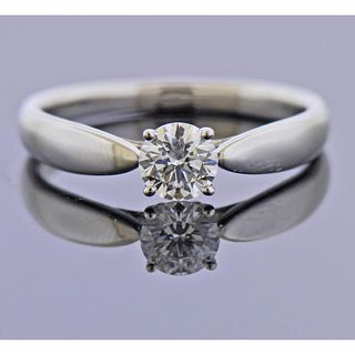 Tiffany & Co 0.40ct E VS1 Diamond Platinum Engagement Ring 
