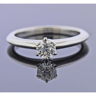 Tiffany & Co Platinum Diamond Engagement Ring