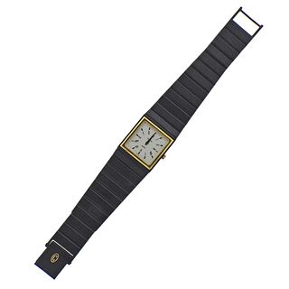 Concord Mariner SG Black Steel Gold Quartz Watch 