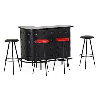 FRENCH Bar and four stools