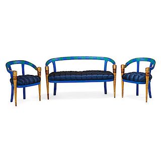 COLOMBO STILE Venetian bench and chairs