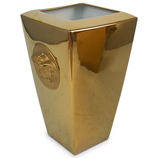 Rosenthal Versace Metallic Gold "Vanity" Vase