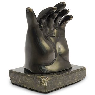 After Fernando Botero "The Hand" Bronze Sculpture