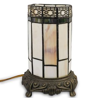 Art Deco Style Stained Glass Lamp