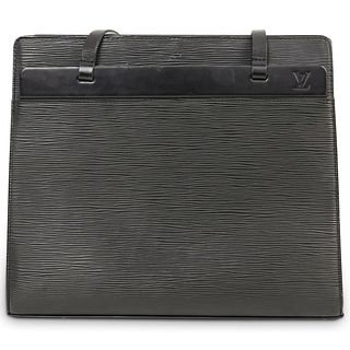 Louis Vuitton Black Epi Croisette PM Tote Bag