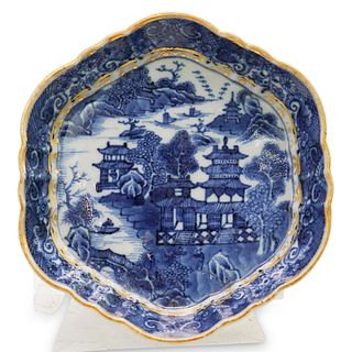 18th Cent. Chinese Canton Blue and White Export Porcelain Plate