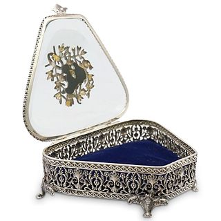 Sterling Silver and Glass Vanity Box