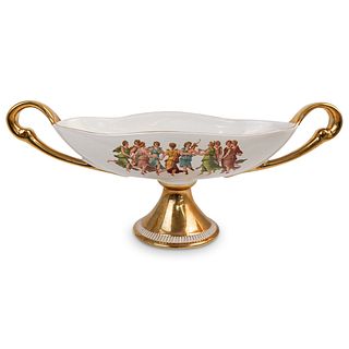 Italian "C. Fiorentina" Porcelain Vase Centerpiece