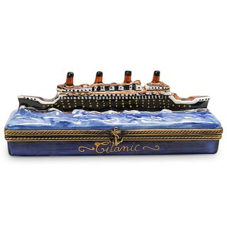 Limoges " Titanic " La Gloriette Trinket Box