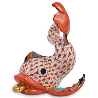 Herend Hungary Koi Fish Porcelain Figurine