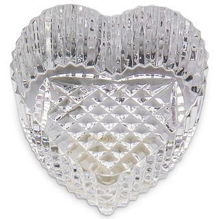 Waterford Crystal Glass Heart Paperweight