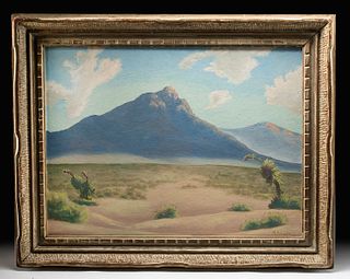 Early 20th C. Desert Landscape Painting K.Schade