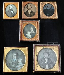 19th C. American Daguerreotypes, Ambrotypes, Tintypes
