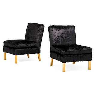STYLE OF HARVEY PROBBER Pair of lounge chairs
