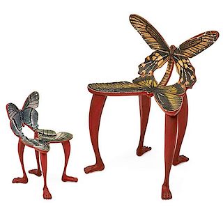 PEDRO FRIEDEBERG Two miniature chairs
