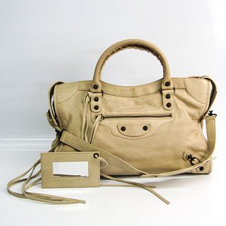 Balenciaga Classic City 115748 Women's Leather Handbag,Shoulder Bag Cream