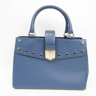 Jimmy Choo Women's Leather Studded Handbag Blue