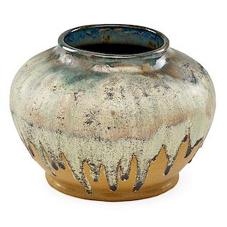 FULPER Large vase with drip glaze