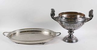 Simpson H.M & Co. Silver Plate Footed Center Bowl